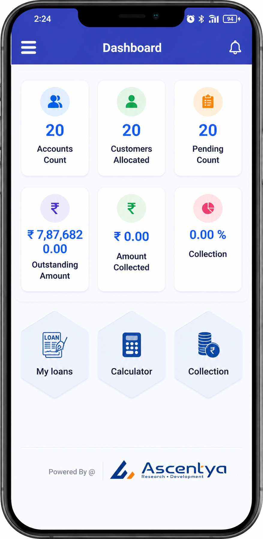 OneAppSolutions screen